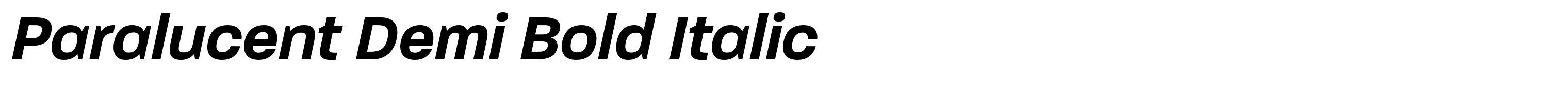 Paralucent Demi Bold Italic
